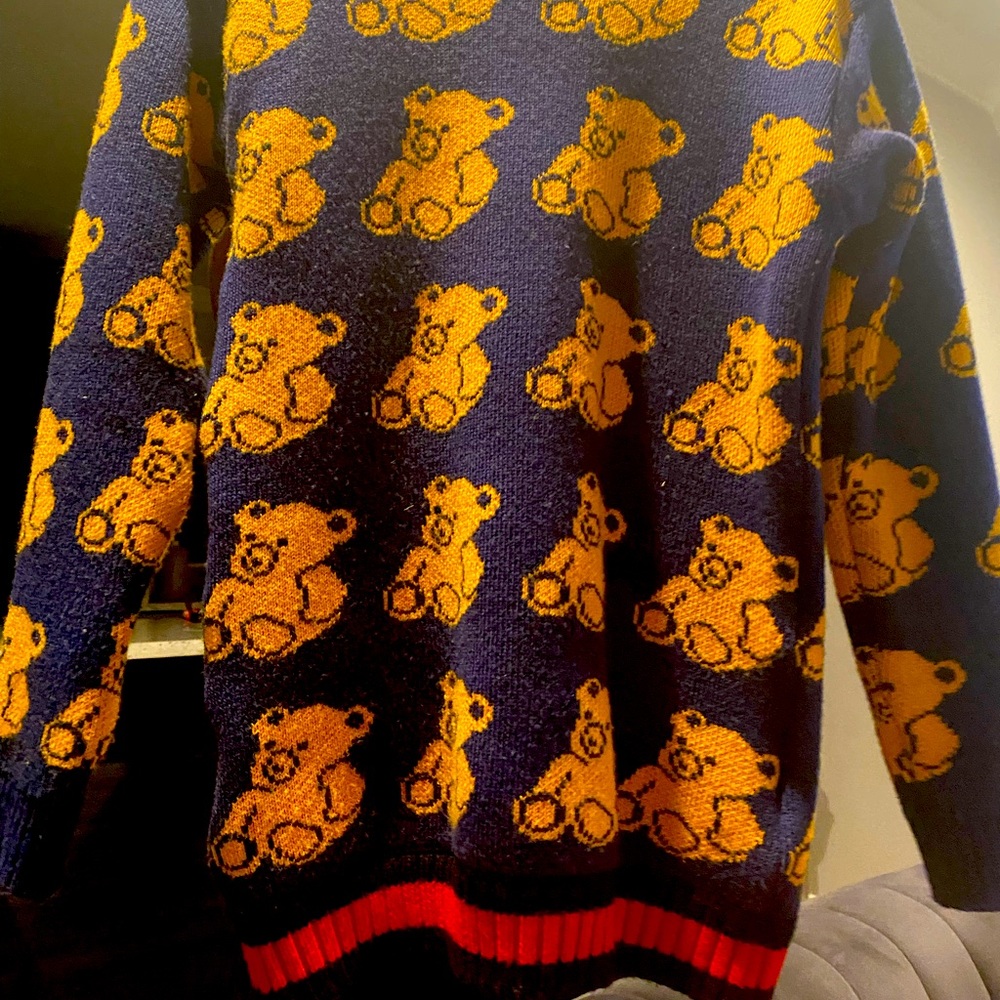 Gucci teddy bear boys sweater